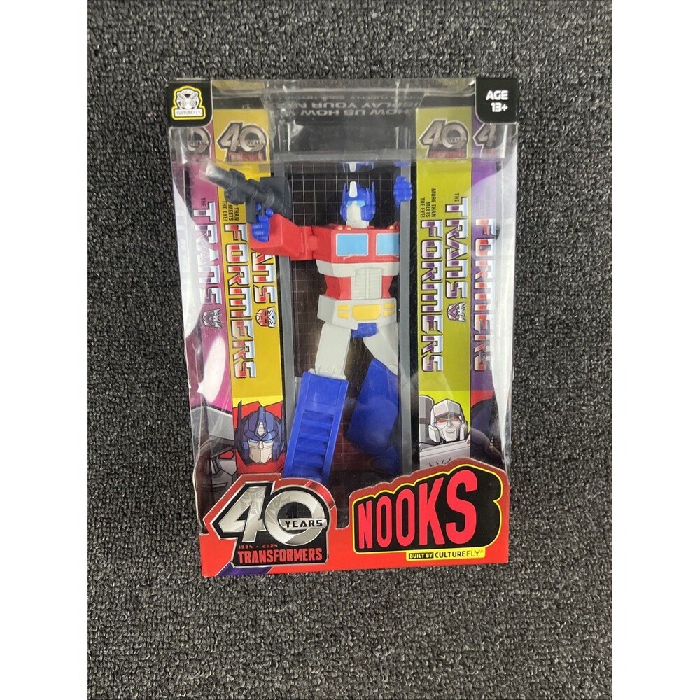 Transformers Nooks Optimus Book End Movie Cartoon Hasbro Movie 40 Years Edition